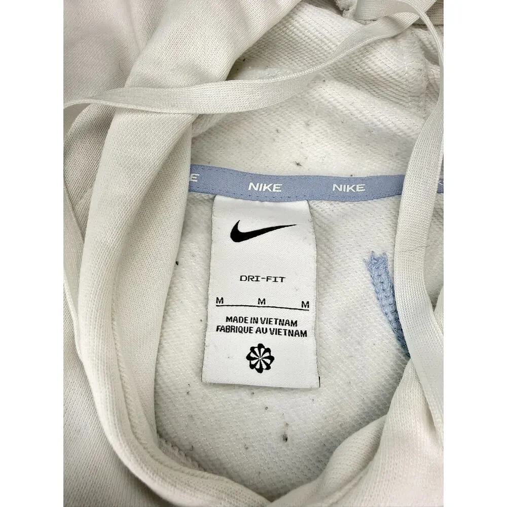 Nike Dri-FIT Men's Fleece Pullover Fitness Hoodie Summit White Size M DQ6620-121